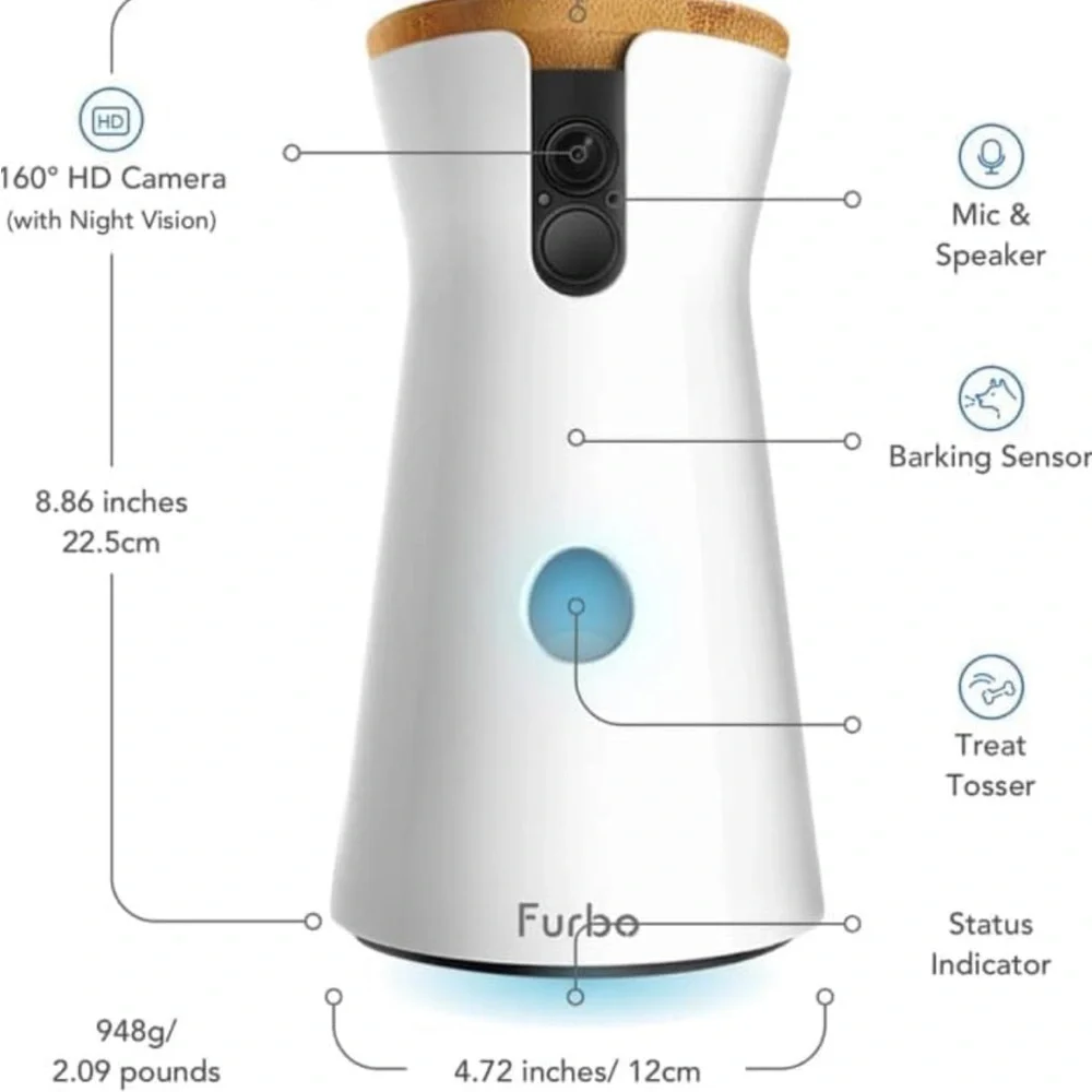 USED Furbo Pet Nanny Cam that toss treats